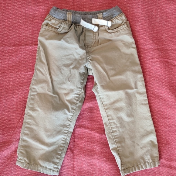 Carter's toddler khaki elastic waist pants 24 MOS - Picture 1 of 3